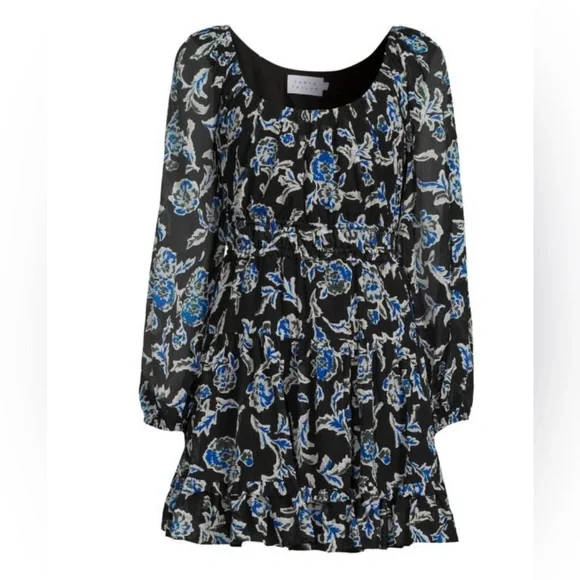 Tanya Taylor Edita Floral Silk Blend Fit & Flare Dress, Size 3X (22-24) NWT  $465